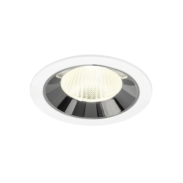 SLV 1009806 Numinos L, LED-Einbauspot, 17W, 4000K, 2700lm, 40°, in weiß/chrom