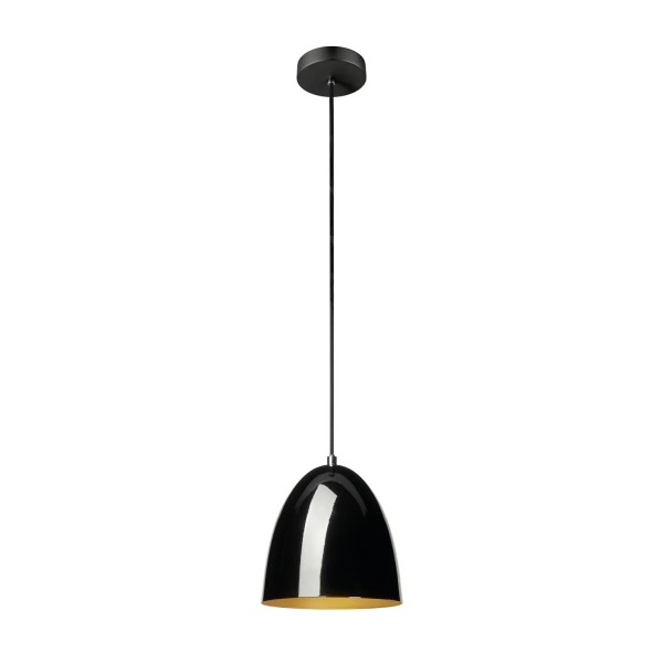 SLV 1008129 Para Cone 20, Lampenschirm Hängelampe in schwarz/gold, mit E27