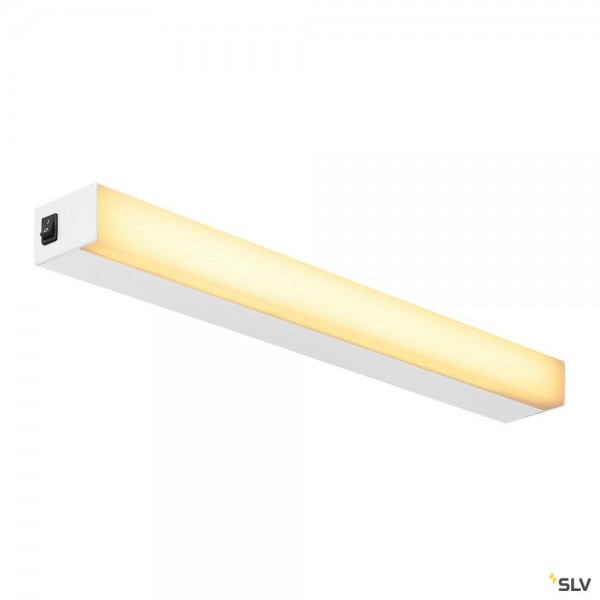 SLV 1001284 Sight 60, Wand- und Deckenleuchte, weiß, mit Schalter, LED, 20W, 3000K, 1490lm