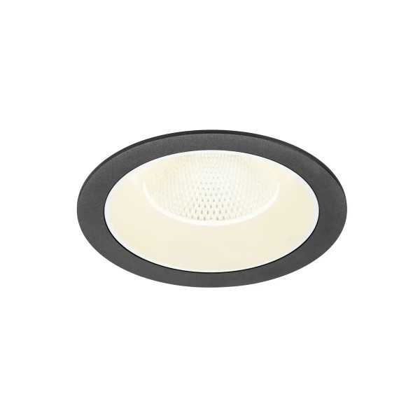 SLV 1009958 Numinos XL, LED-Einbauspot, 24W, 4000K, 3800lm, 40°, in schwarz/weiß