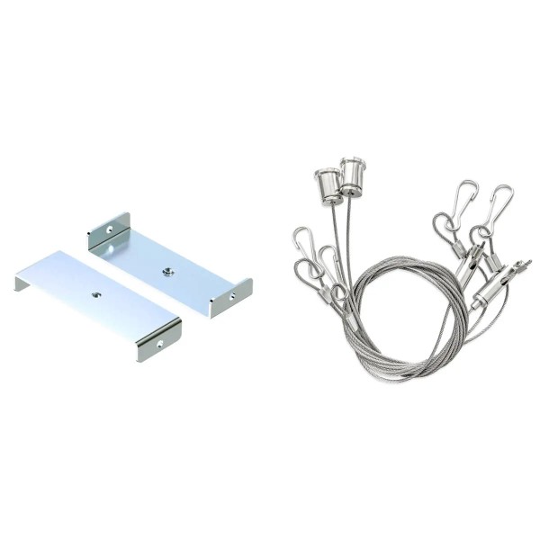 SLV 1010932 Stahlseil-Abhängeset 2m 2 Stück, für Batten Flat P