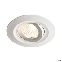 SLV 1000833 Kini, Deckeneinbauleuchte, weiß, IP65, dimmbar L, LED, 12W, 3000K, 850lm SLV 1000833 Kini, Deckeneinbauleuchte, weiß, IP65, dimmbar L, LED, 12W, 3000K, 850lm