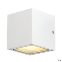 SLV 232531 Sitra Cube, Wandleuchte, weiß, up&down, IP44, GX53, max.2x9W SLV 232531 Sitra Cube, Wandleuchte, weiß, up&down, IP44, GX53, max.2x9W