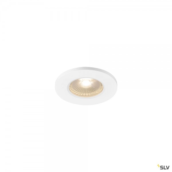 SLV 1001016 Kamuela, Deckeneinbauleuchte, weiß, IP65, dimmbar L, LED, 6,5W, 3000K, 400lm