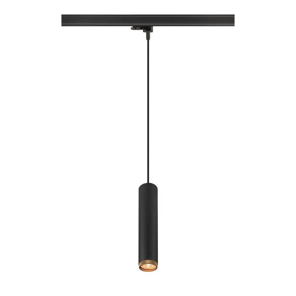 SLV 1011710 Grip! L, 3-Phasen Hängelampe mit Dekoring, GU10, in Schwarz/Gold
