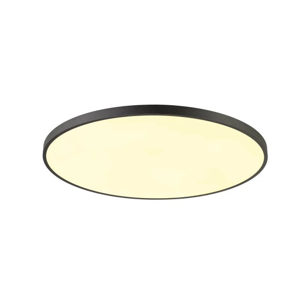 SLV 1011699 Medo 2 Slim 80, Flache LED-Deckenleuchte, dimmbar, 45W, 3/4K, in Schwarz