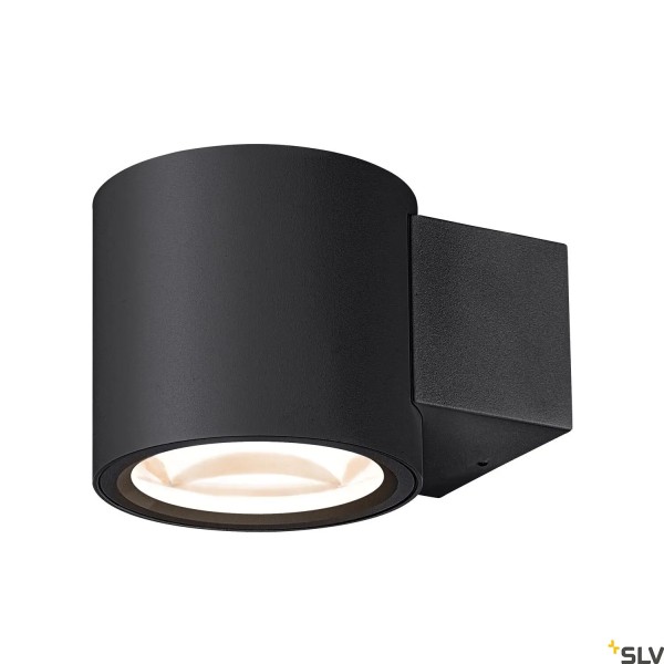 SLV 1006307 Oculus Single, Wandleuchte, schwarz, Dim to Warm, LED, 8.5W, 2000-3000K, 570lm