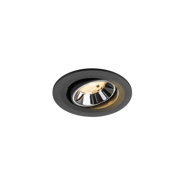 SLV 1009489 Numinos Move S, LED-Einbaustrahler, 6.7W, 2700K, 1000lm, 20°, in schwarz/chrom