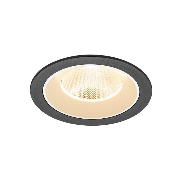 SLV 1009760 Numinos L, LED-Einbauspot, 17W, 2700K, 2400lm, 40°, in schwarz/weiß