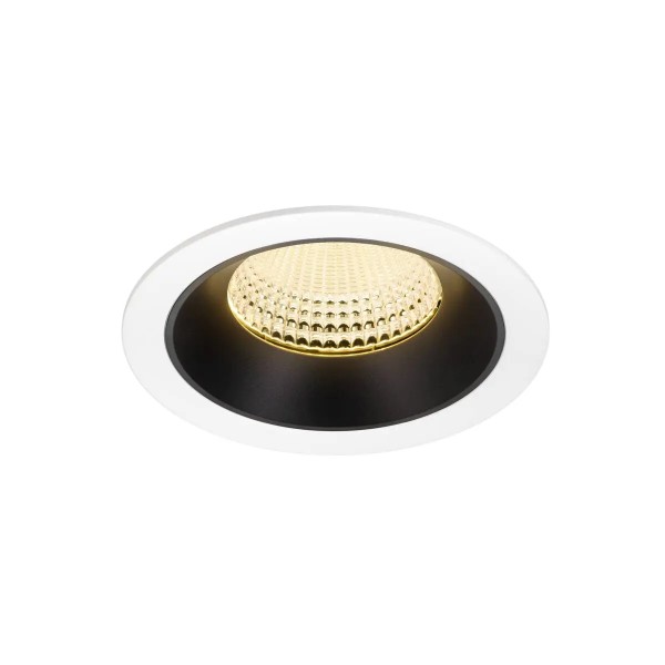 SLV 1009951 Numinos XL, LED-Einbauspot, 24W, 3000K, 3600lm, 55°, in weiß/schwarz