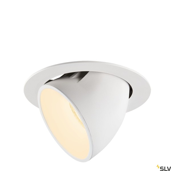 SLV 1006060 Numinos Gimble XL, Deckeneinbauleuchte, weiß, LED, 37,4W, 3000K, 3550lm, 40°