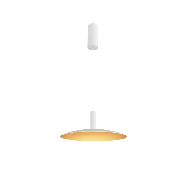 SLV 1007519 Lalu Elypse 33, LED Hängeleuchte, weiß, gold, dimmbar, 9.5W, 3000K, 680lm