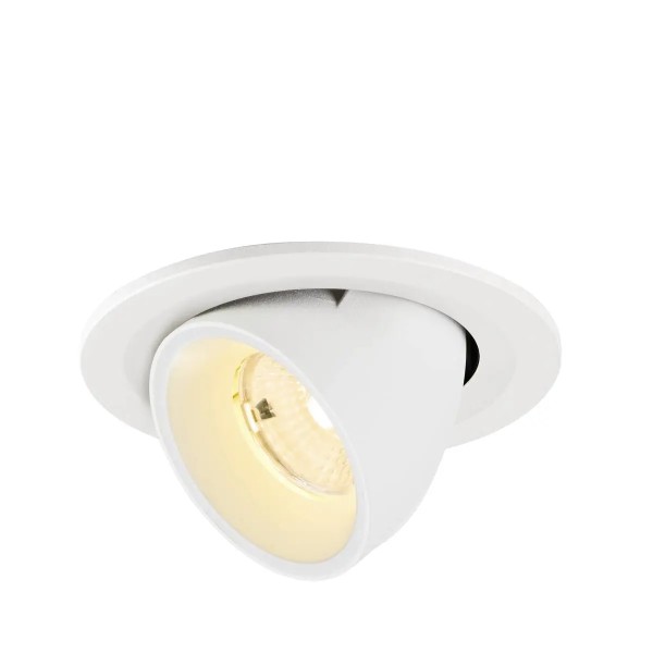 SLV 1009413 Numinos Gimble S, LED-Einbauleuchte, 6.7W, 3000K, 1050lm, 55°, in weiß