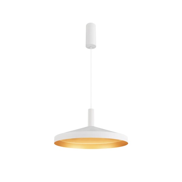 SLV 1007519 Lalu Terra 36, LED Hängeleuchte, weiß, gold, dimmbar, 9.5W, 3000K, 680lm