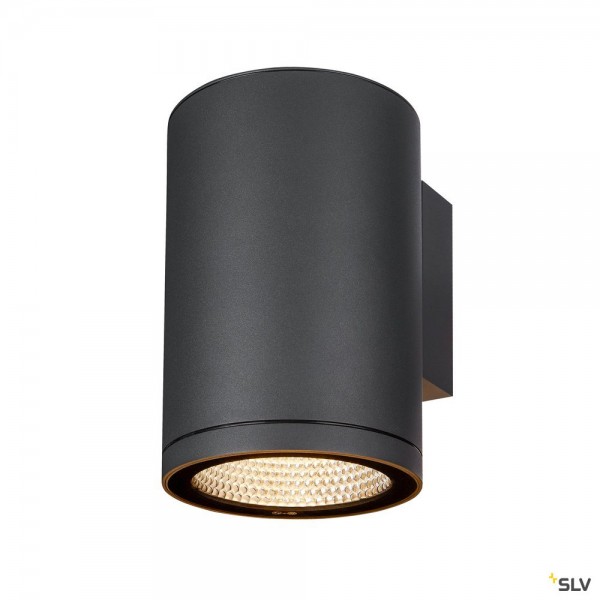 SLV 1003440 Enola Round L, Wandleuchte, anthrazit, IP65, LED, 35W, 3000K/4000K, 3400lm