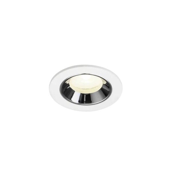 SLV 1009318 Numinos XS, LED-Einbauspot, 6.9W, 4000K, 1000lm, 20°, in weiß/chrom