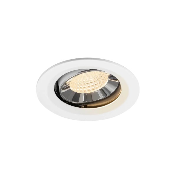 SLV 1009666 Numinos Move M, LED-Einbaustrahler, 12W, 2700K, 1700lm, 55°, in weiß/chrom