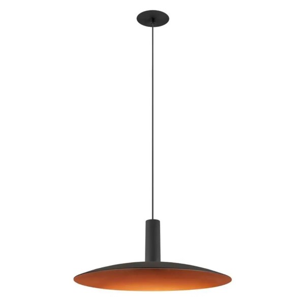 SLV 1010794 Lalu Set Elypse 33, Einbau LED-Hängelampe Scheibe, DIM, 9.5W, 27/3K, in schwarz/bronze