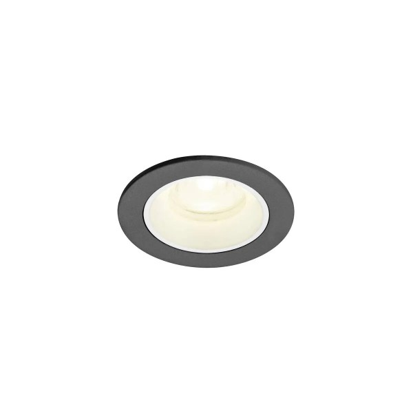 SLV 1009311 Numinos XS, LED-Einbauspot, 6.9W, 4000K, 1000lm, 40°, in schwarz/weiß