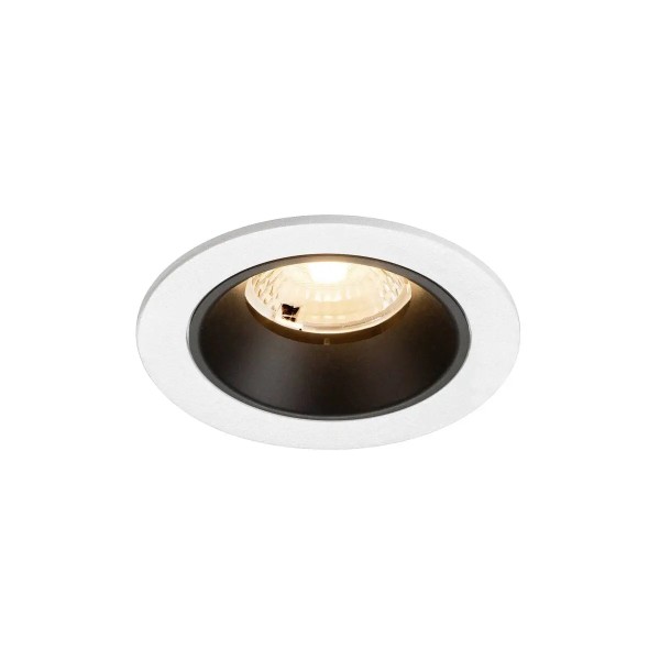 SLV 1009445 Numinos S, LED-Einbauspot, 6.7W, 2700K, 1000lm, 40°, in weiß/schwarz