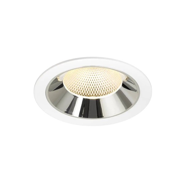 SLV 1009950 Numinos XL, LED-Einbauspot, 24W, 3000K, 3600lm, 40°, in weiß/chrom