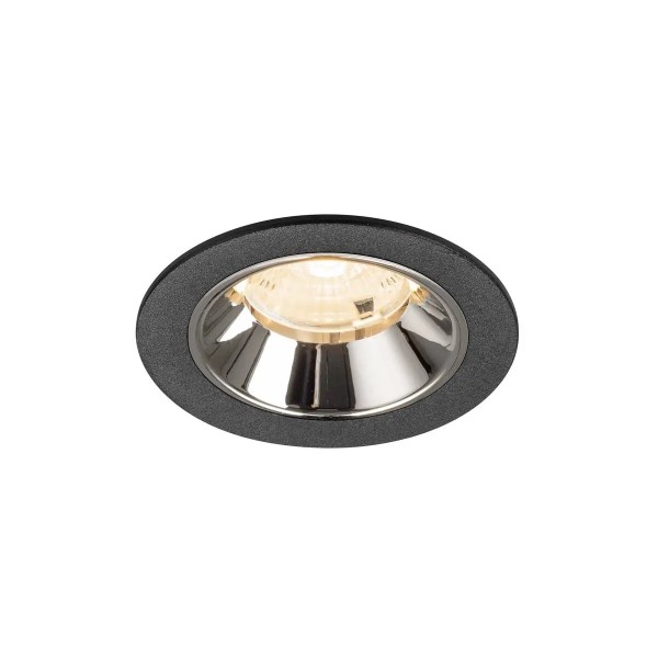 SLV 1009441 Numinos S, LED-Einbauspot, 6.7W, 2700K, 1000lm, 55°, in schwarz/chrom