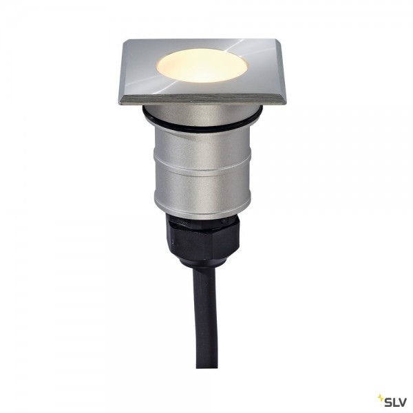 SLV 228342 Power Trail-Lite 47, Boden- und Wandeinbauleuchte, Edelstahl, IP67, LED, 1W, 3000K, 45lm