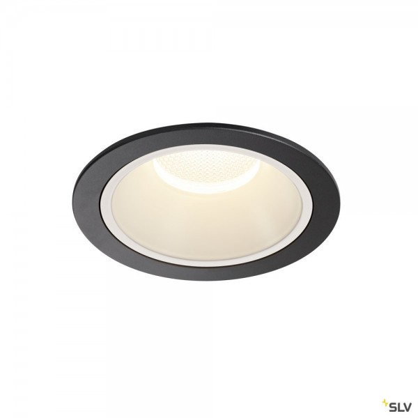 SLV 1004034 Numinos XL, Deckeneinbauleuchte, schwarz/weiß, LED, 37,4W, 4000K, 3800lm, 20°