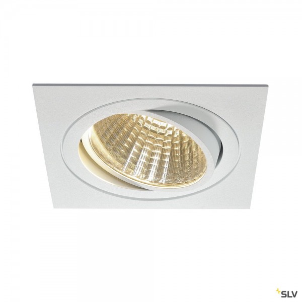 SLV 114291 New Tria 1 Set, Deckeneinbauleuchte, dimmbar 1-10V, LED, 29W, 3000K, 2500lm