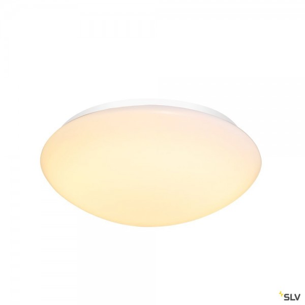 SLV 1002021 Lipsy 40 Dome, Wand- und Deckenleuchte, weiß, IP44, LED, 18W, 3000K/4000K, 2000lm