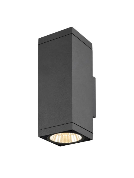 SLV 1010191 Theo Pro L, LED-Außenwandlampe Up Down Eckig DALI, IP65, 30W, 27K, in anthrazit