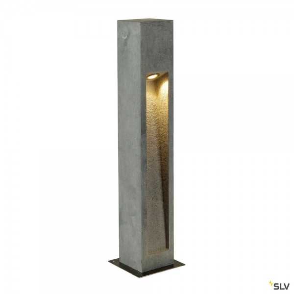 SLV 231371 Arrock Stone, Wegeleuchte, Edelstahl/Basalt, steingrau, IP44, LED, 9W, 3000K, 330lm