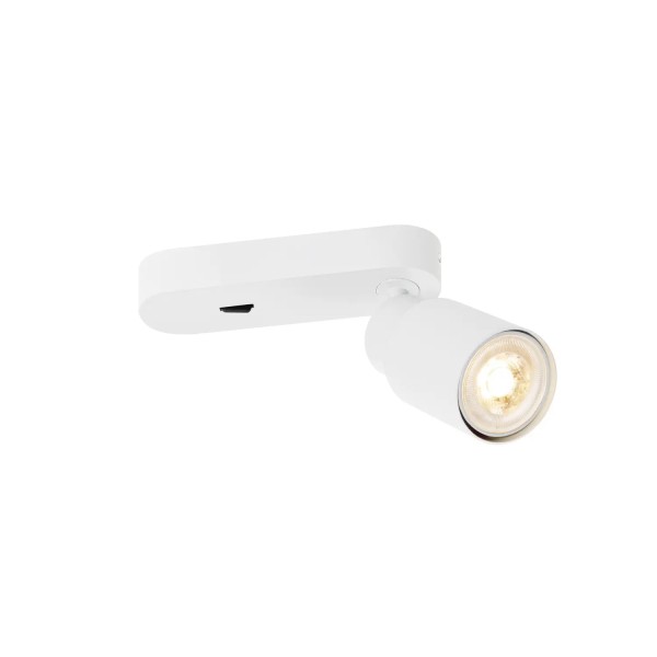 SLV 1008298 Puri 2.0 Tube, Strahler mit Schalter, GU10, in weiß