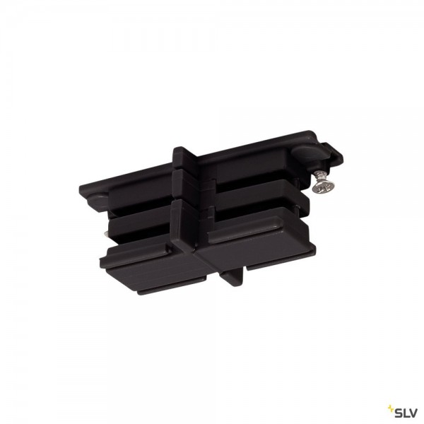 SLV 175080 3 Phasen, S-Track, Aufbauschiene, Isolierverbinder, schwarz