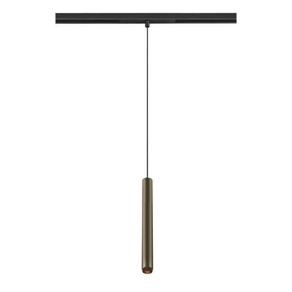 SLV 1008457 Grip! S, 48V LED-Hängeleuchte, DALI, 9.8W, 2700K, in bronze/schwarz