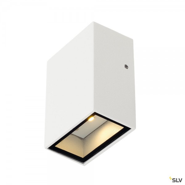 SLV 232461 Quad 1, Wandleuchte, weiß, IP44, LED, 4,6W, 3000K, 100lm