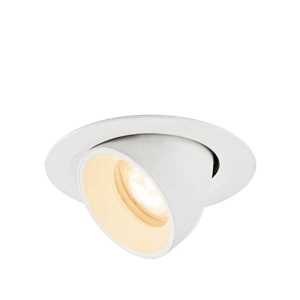 SLV 1010042 Numinos Gimble XS, LED-Einbauleuchte, 6.9W, 2700K, 900lm, 55°, in weiß