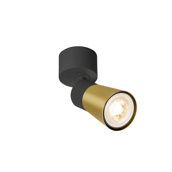 SLV 1008289 Puri 2.0 Cone, Strahler, GU10, in schwarz/gold