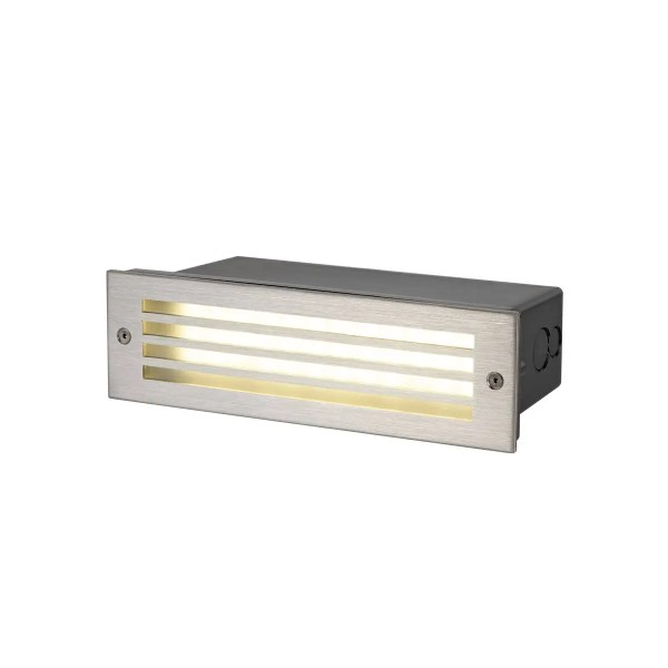 SLV 1008481 Brick Mesh, LED Wandeinbauleuchte außen IP55, 5W, 3000K, aus Edelstahl