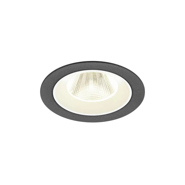 SLV 1009632 Numinos M, LED-Einbauspot, 12W, 4000K, 1900lm, 20°, in schwarz/weiß