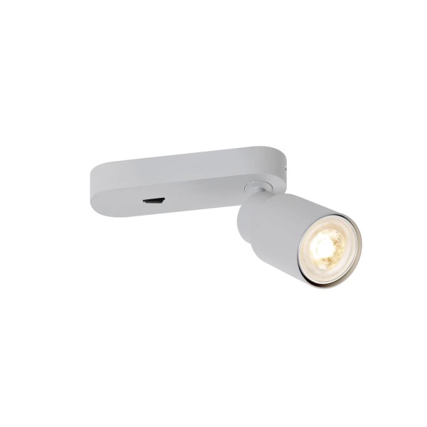 SLV 1008299 Puri 2.0 Tube, Strahler mit Schalter, GU10, in grau