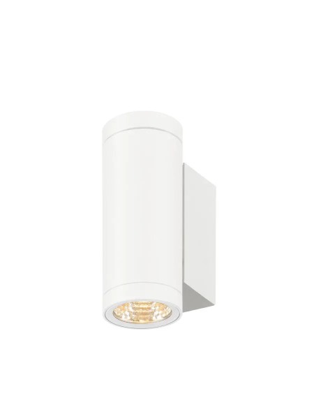 SLV 1010166 Helia Pro S, LED-Außenwandlampe Rund DALI, IP65, 6W, 27K, in weiß