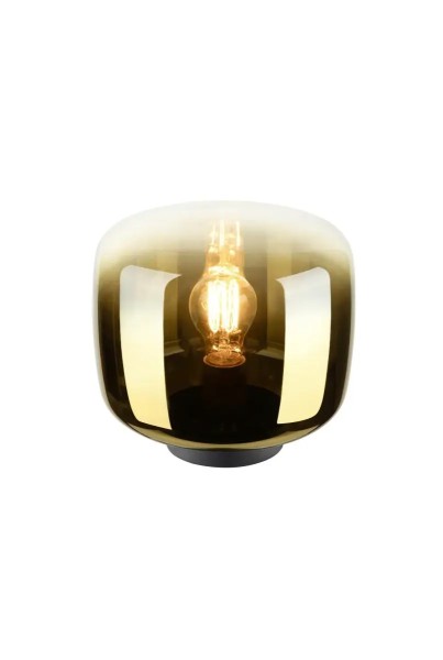 SLV 1010351 Pantilo, Runde Tischlampe aus Glas, dimmbar, E27, in gold