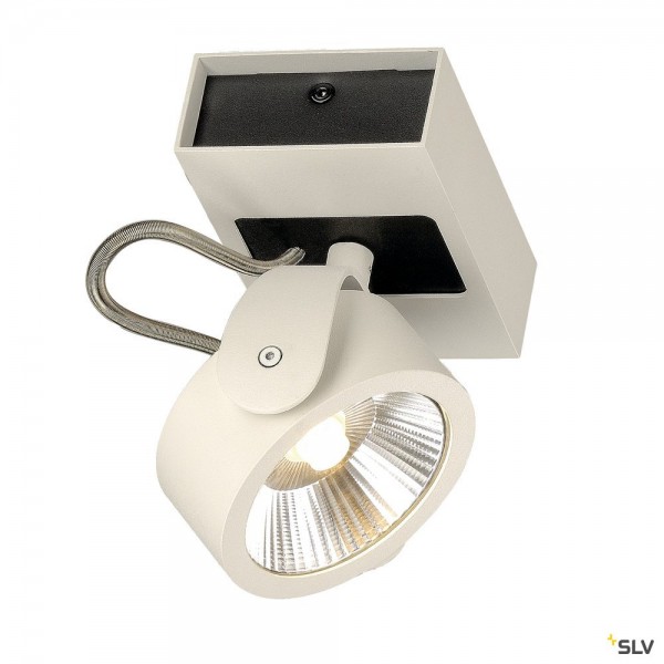 SLV 1000128 Kalu, Strahler, weiß/schwarz, dimmbar C, LED, 17W, 3000K, 1000lm, 60°