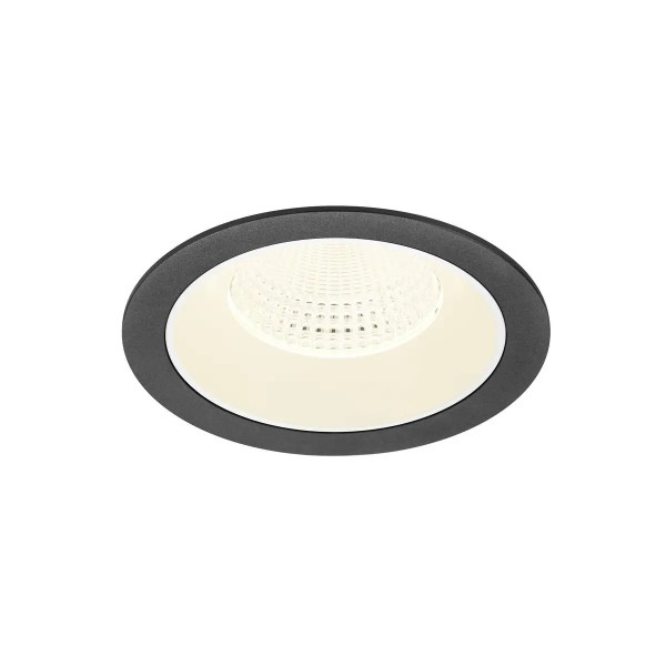 SLV 1009961 Numinos XL, LED-Einbauspot, 24W, 4000K, 3800lm, 55°, in schwarz/weiß