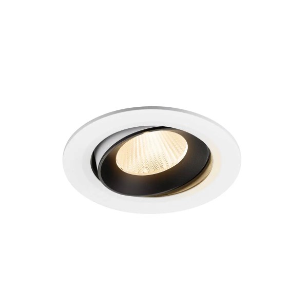 SLV 1009822 Numinos Move L, LED-Einbaustrahler, 17W, 2700K, 2400lm, 40°, in weiß/schwarz