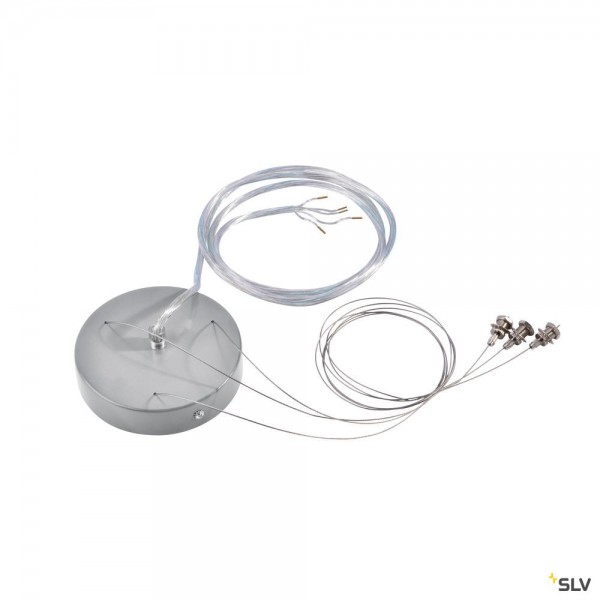 SLV 135254 Medo, Abhängeset, 150cm, silbergrau