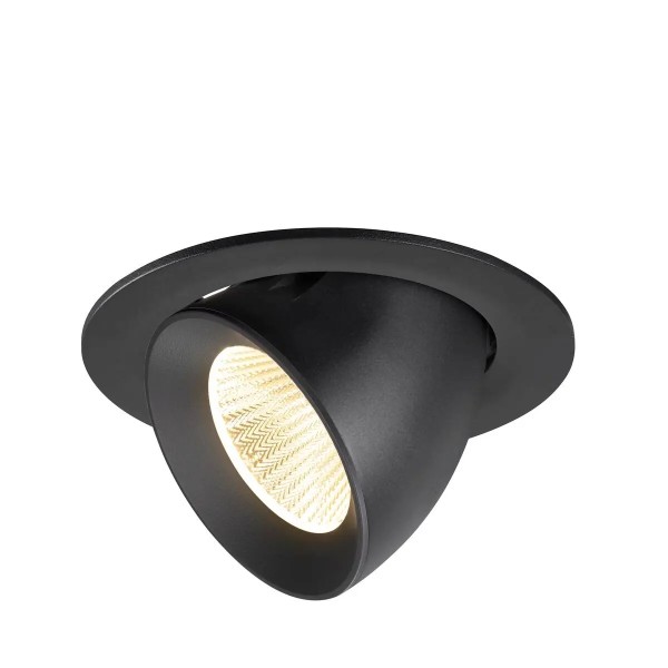 SLV 1009724 Numinos Gimble L, LED-Einbauleuchte, 17W, 3000K, 2500lm, 40°, in schwarz