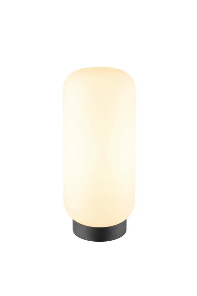 SLV 1010348 Pantilo Slim, Glas-Zylinder Tischlampe D14cm, dimmbar, E27, in weiß