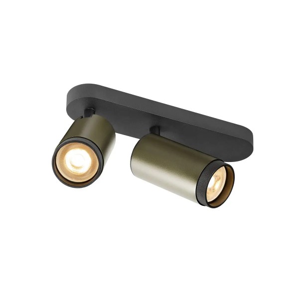 SLV 1009098 Grip! L Double, Deckenstrahler GU10, in bronze/schwarz